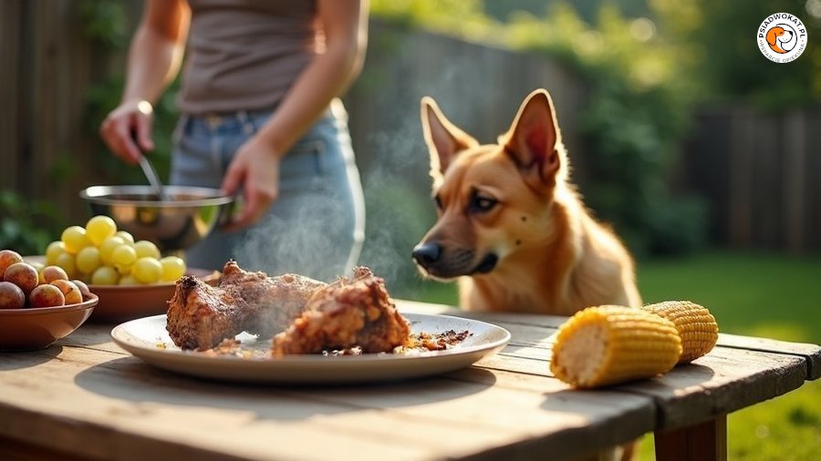 Grill i pies — co z letniego stołu mu zagraża